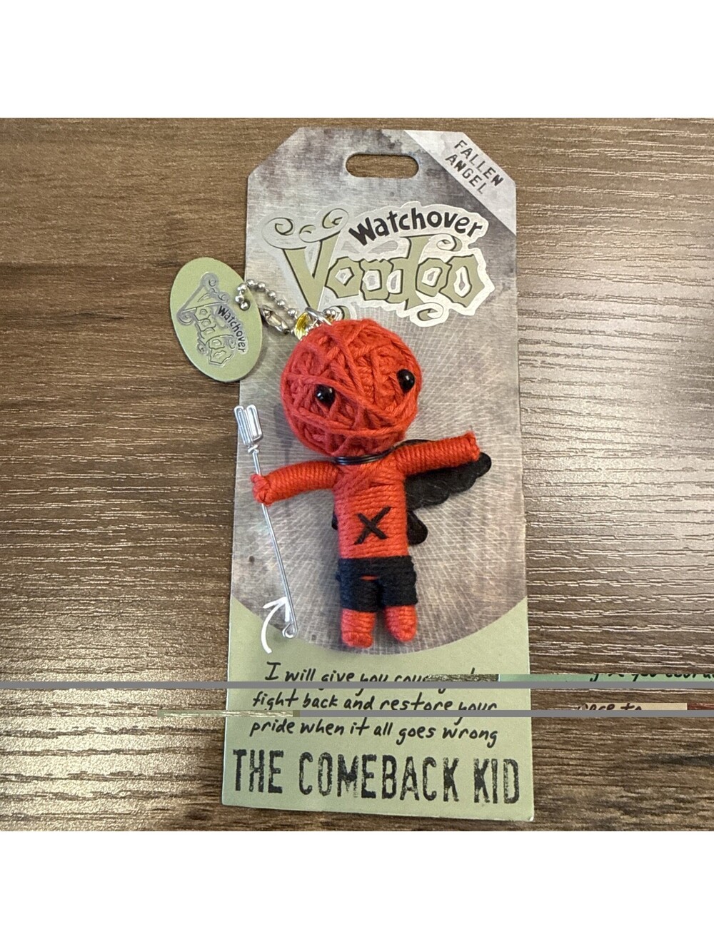 Voodoo Watch over Doll Keychain “The Comeback Kid”